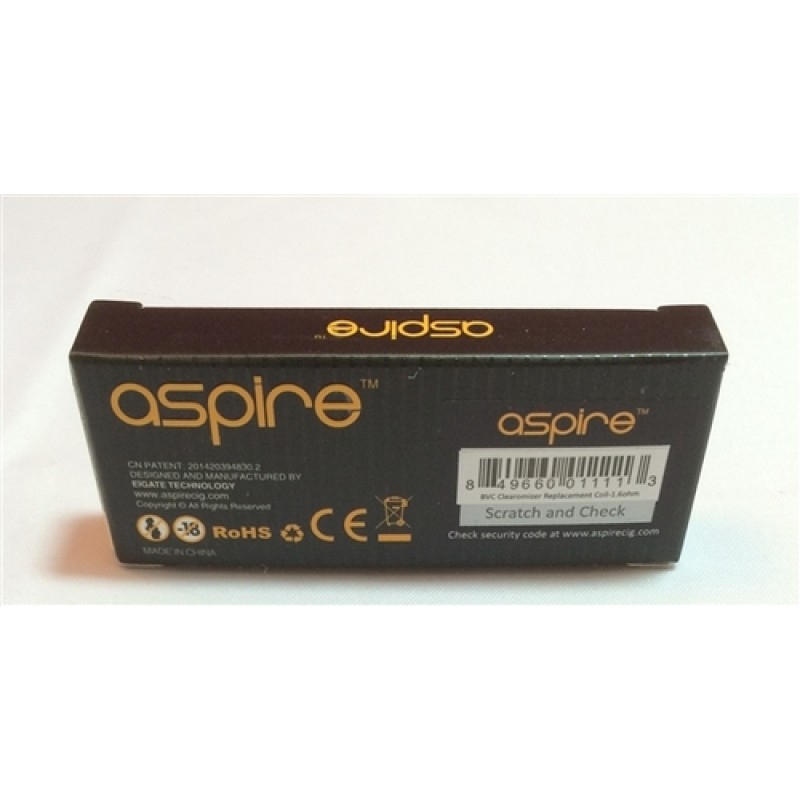 Aspire BVC Coils - 5 Pack - (Not for Nautilus)